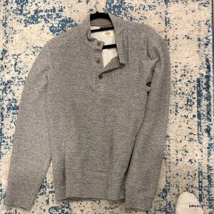 Marine Layer Gray V-Neck Men's Sweater
